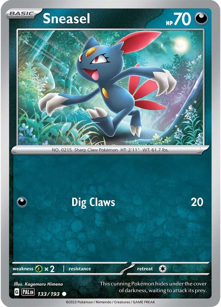 Sneasel (133/193) [Scarlet & Violet: Paldea Evolved] - Pokémon - Card Brawlers | Quebec | Canada |