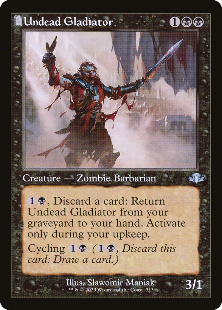 Undead Gladiator (Retro) [Dominaria Remastered] - Magic: The Gathering - Card Brawlers | Quebec | Canada |