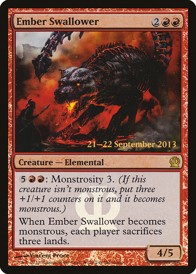 Ember Swallower [Theros Prerelease Promos] - Magic: The Gathering - Card Brawlers | Quebec | Canada |