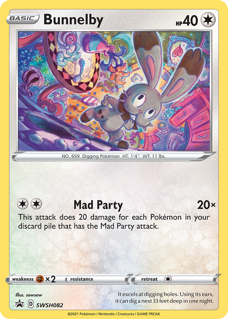 Bunnelby (SWSH082) [Sword & Shield: Black Star Promos] - Pokémon - Card Brawlers | Quebec | Canada |