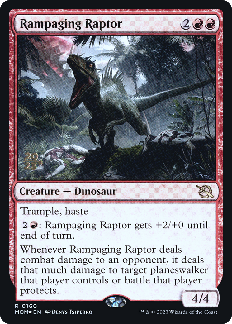 Rampaging Raptor [March of the Machine Prerelease Promos] - Magic: The Gathering - Card Brawlers | Quebec | Canada |