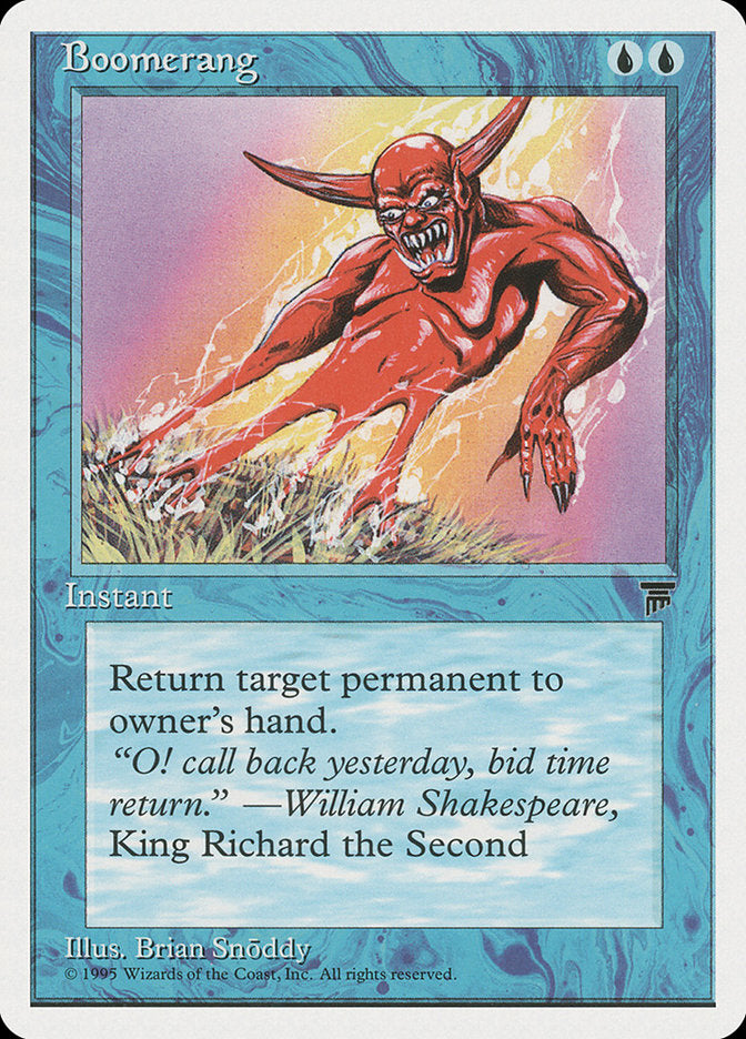 Boomerang [Chronicles] - Magic: The Gathering - Card Brawlers | Quebec | Canada |