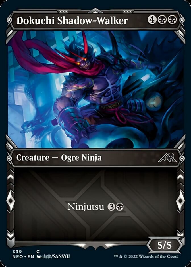 Dokuchi Shadow-Walker (Showcase Ninja) [Kamigawa: Neon Dynasty] - Magic: The Gathering - Card Brawlers | Quebec | Canada |