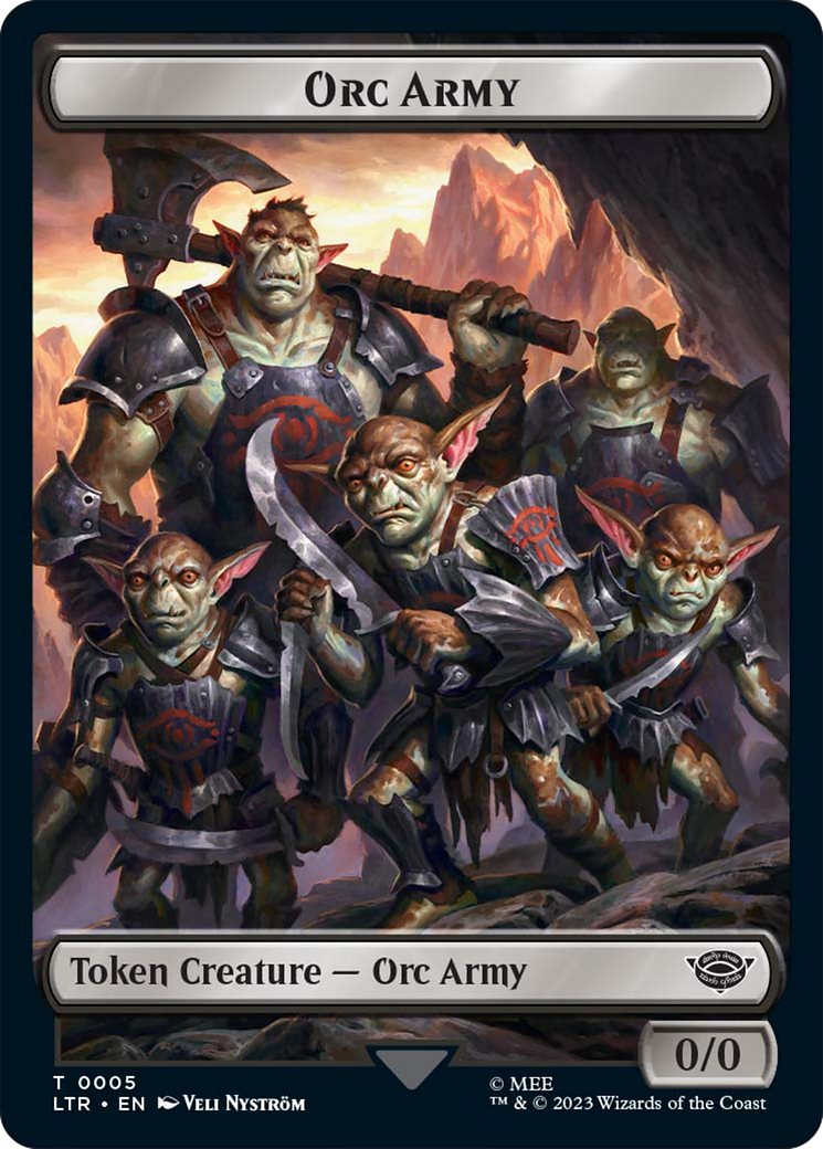 Food (10) // Orc Army (05) Double-Sided Token [The Lord of the Rings: Tales of Middle-Earth Tokens] - Magic: The Gathering - Card Brawlers | Quebec | Canada |