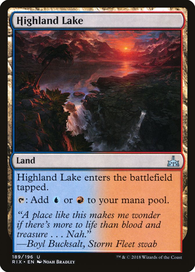 Highland Lake [Rivals of Ixalan] - Magic: The Gathering - Card Brawlers | Quebec | Canada |