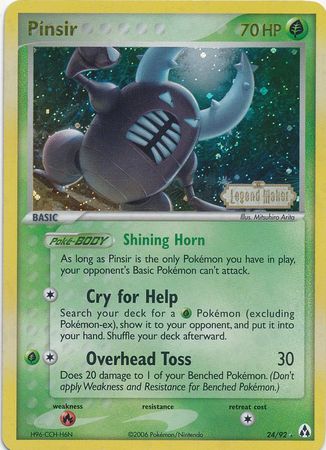 Pinsir (24/92) (Stamped) [EX: Legend Maker] - Pokémon - Card Brawlers | Quebec | Canada |