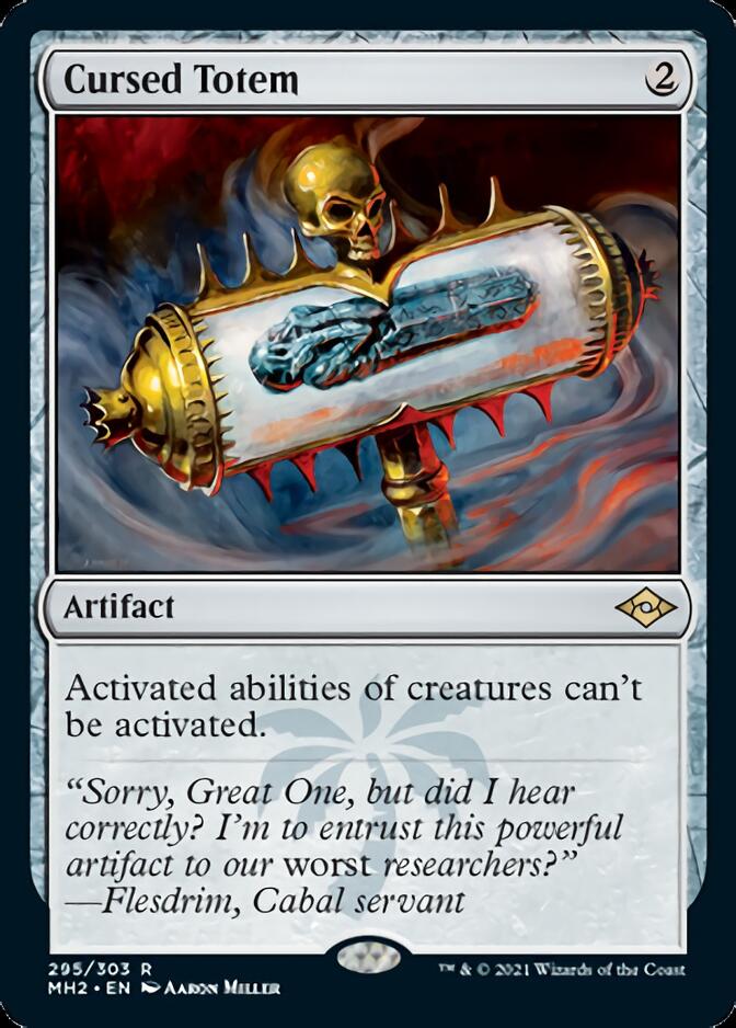 Cursed Totem (Foil Etched) [Modern Horizons 2] - Magic: The Gathering - Card Brawlers | Quebec | Canada |