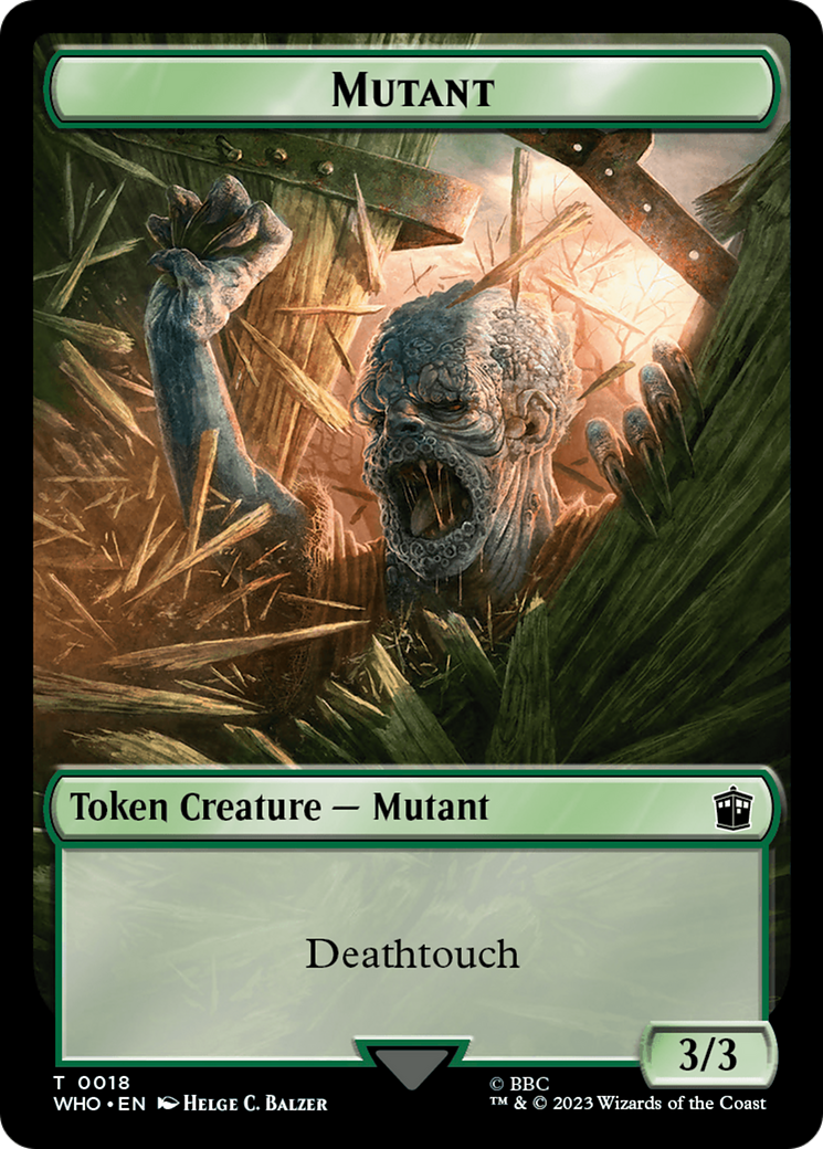 Mutant // Alien Insect Double-Sided Token [Doctor Who Tokens] - Magic: The Gathering - Card Brawlers | Quebec | Canada |