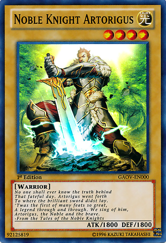 Noble Knight Artorigus [GAOV-EN000] Super Rare - Yu-Gi-Oh! - Card Brawlers | Quebec | Canada |