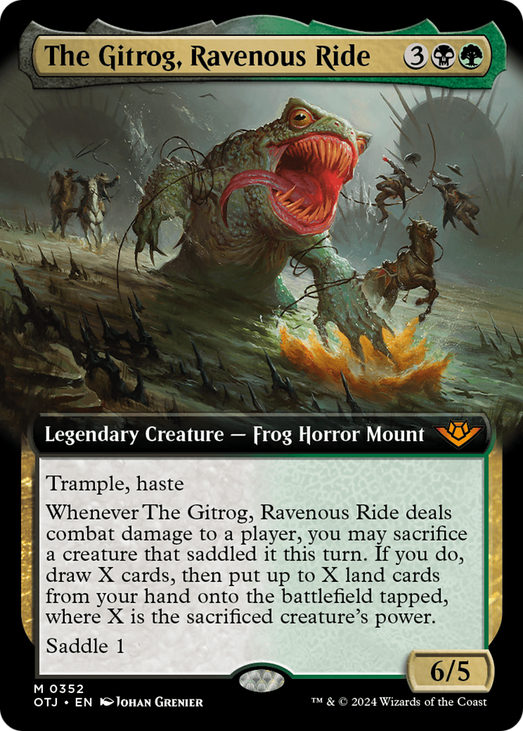 The Gitrog, Ravenous Ride (Extended Art) [Outlaws of Thunder Junction] - Magic: The Gathering - Card Brawlers | Quebec | Canada |