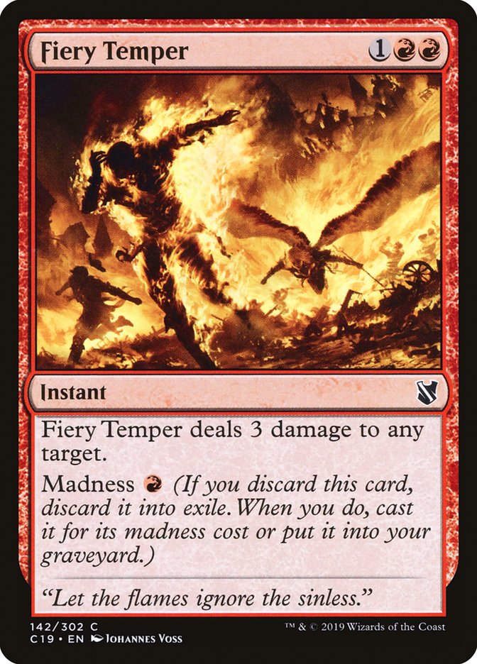 Fiery Temper [Commander 2019] - Magic: The Gathering - Card Brawlers | Quebec | Canada |