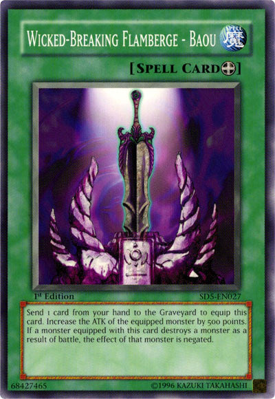 Wicked-Breaking Flamberge - Baou [SD5-EN027] Common - Yu-Gi-Oh! - Card Brawlers | Quebec | Canada |