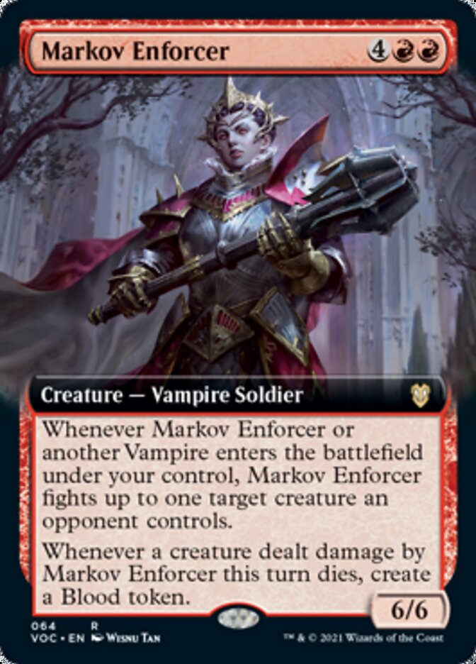 Markov Enforcer (Extended Art) [Innistrad: Crimson Vow Commander] - Magic: The Gathering - Card Brawlers | Quebec | Canada |