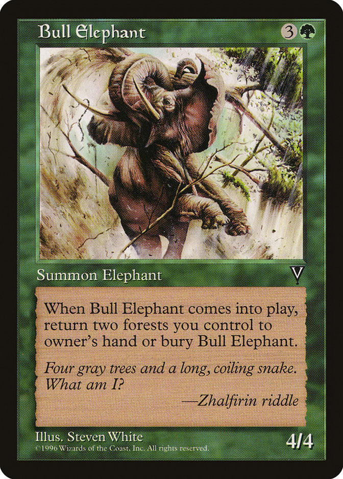 Bull Elephant [Visions] - Magic: The Gathering - Card Brawlers | Quebec | Canada |