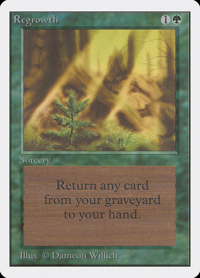 Regrowth [Unlimited Edition] - Magic: The Gathering - Card Brawlers | Quebec | Canada |
