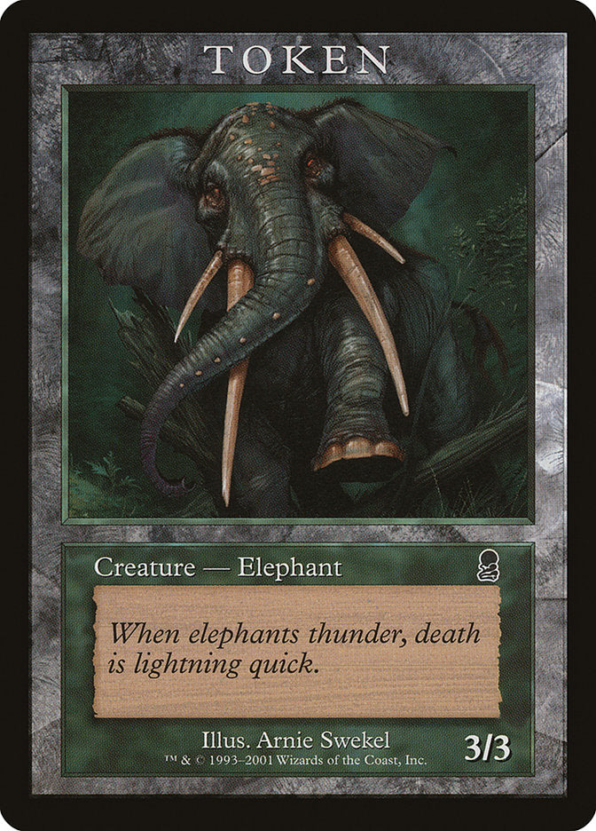 Elephant Token [Magic Player Rewards 2002] - Magic: The Gathering - Card Brawlers | Quebec | Canada |