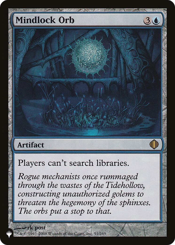 Mindlock Orb [The List] - Magic: The Gathering - Card Brawlers | Quebec | Canada |