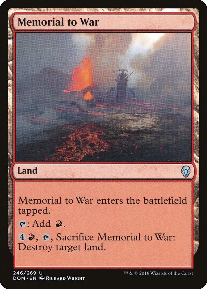 Memorial to War [Dominaria] - Magic: The Gathering - Card Brawlers | Quebec | Canada |