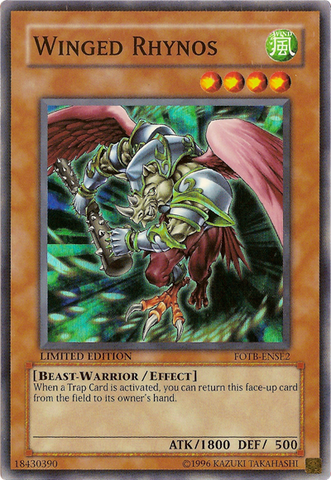 Winged Rhynos [FOTB-ENSE2] Super Rare - Yu-Gi-Oh! - Card Brawlers | Quebec | Canada |
