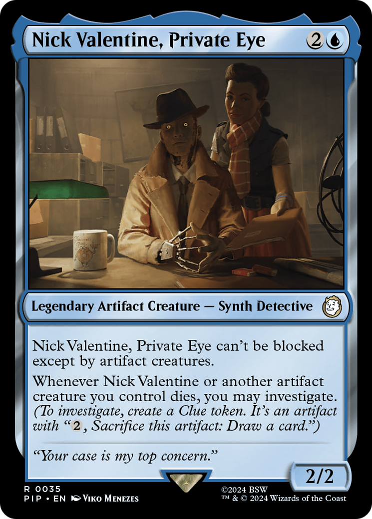 Nick Valentine, Private Eye [Fallout] - Magic: The Gathering - Card Brawlers | Quebec | Canada |