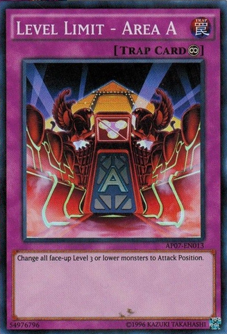Level Limit - Area A [AP07-EN013] Super Rare - Yu-Gi-Oh! - Card Brawlers | Quebec | Canada |