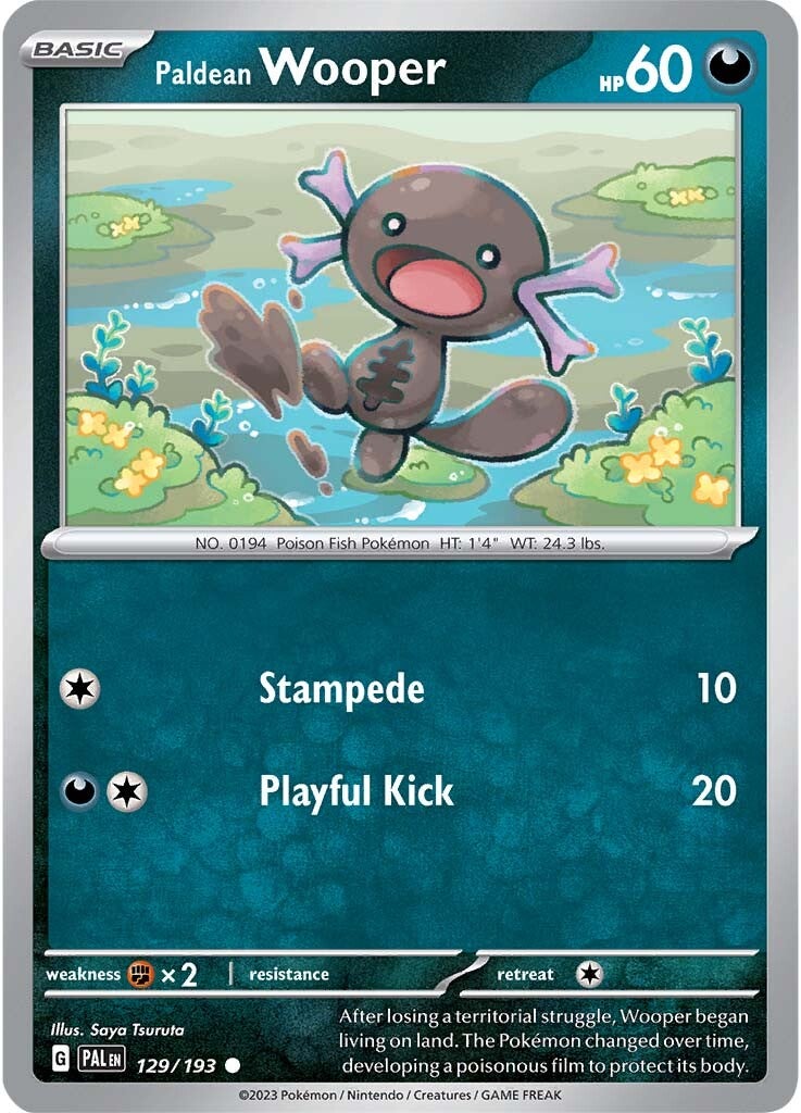 Paldean Wooper (129/193) [Scarlet & Violet: Paldea Evolved] - Pokémon - Card Brawlers | Quebec | Canada |