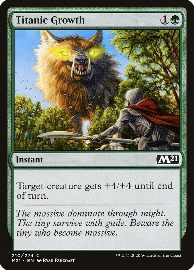 Titanic Growth [Core Set 2021] - Magic: The Gathering - Card Brawlers | Quebec | Canada |