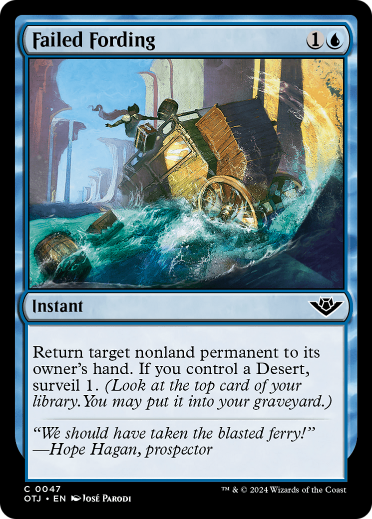 Failed Fording [Outlaws of Thunder Junction] - Magic: The Gathering - Card Brawlers | Quebec | Canada |
