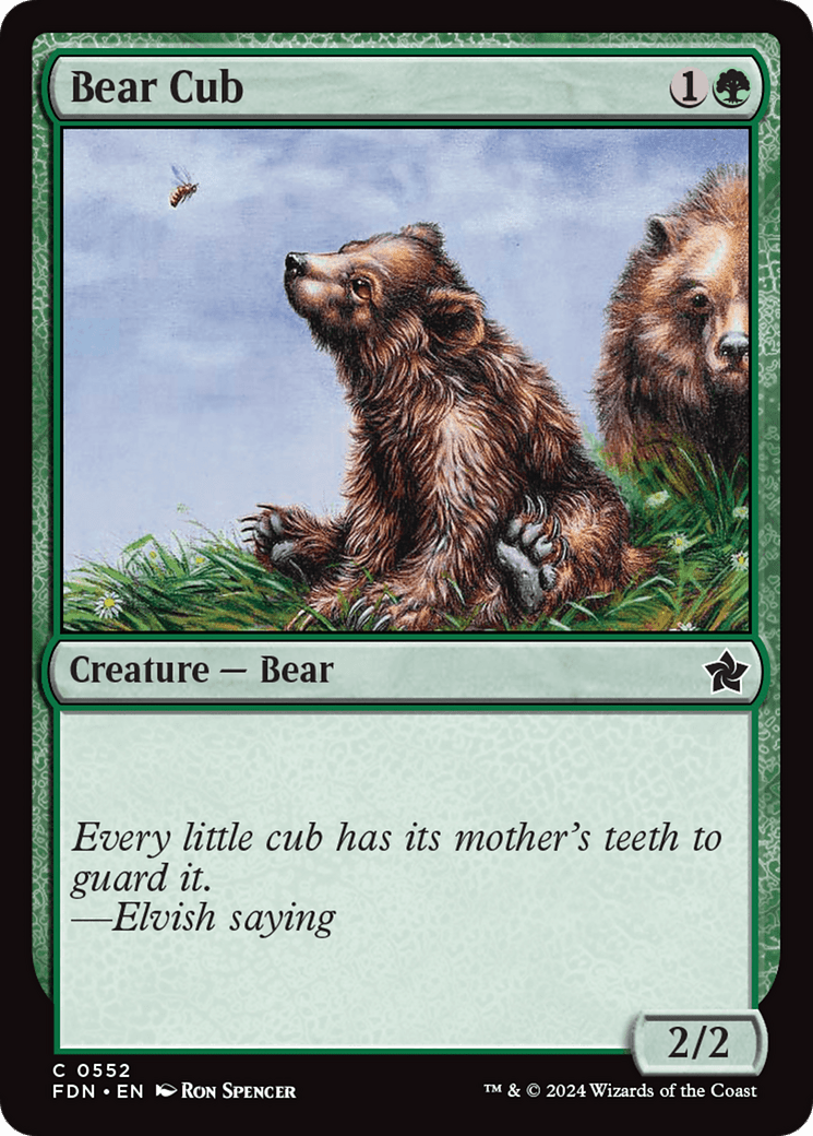 Bear Cub [Foundations] - Card Brawlers
