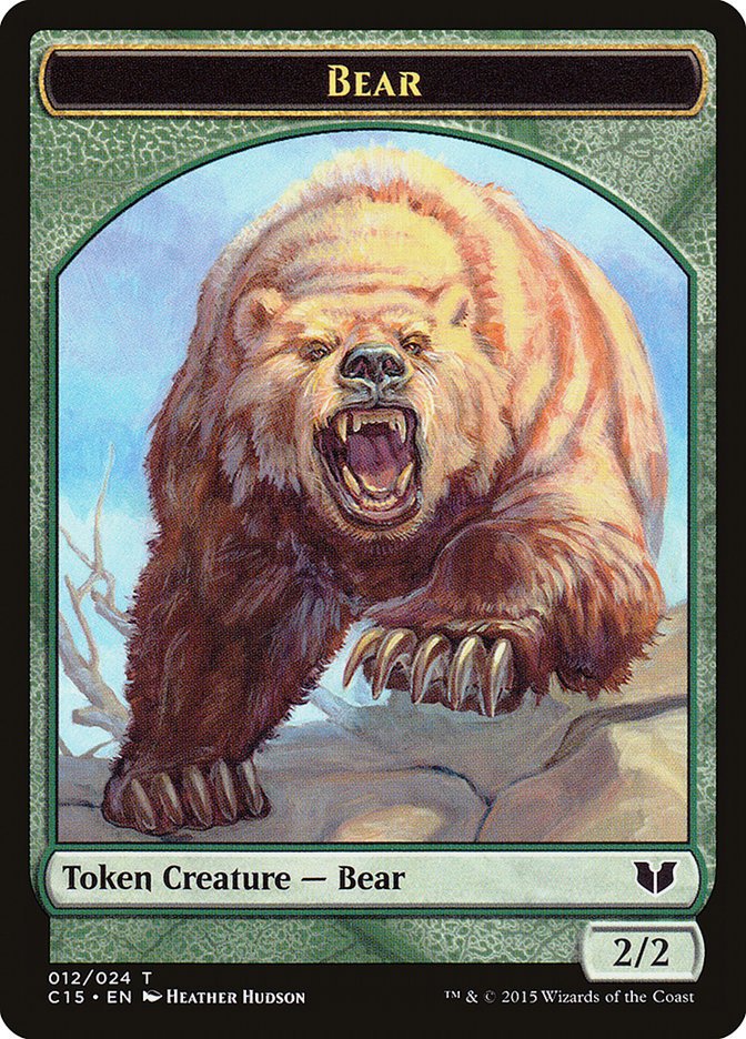 Bear // Spider Double - Sided Token [Commander 2015 Tokens] - Card Brawlers