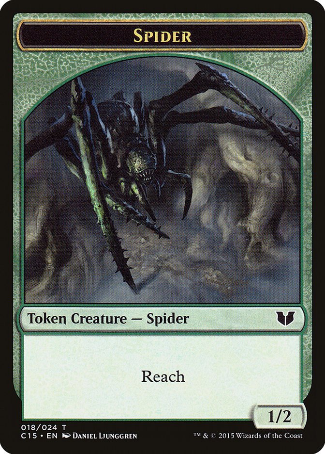 Bear // Spider Double - Sided Token [Commander 2015 Tokens] - Card Brawlers