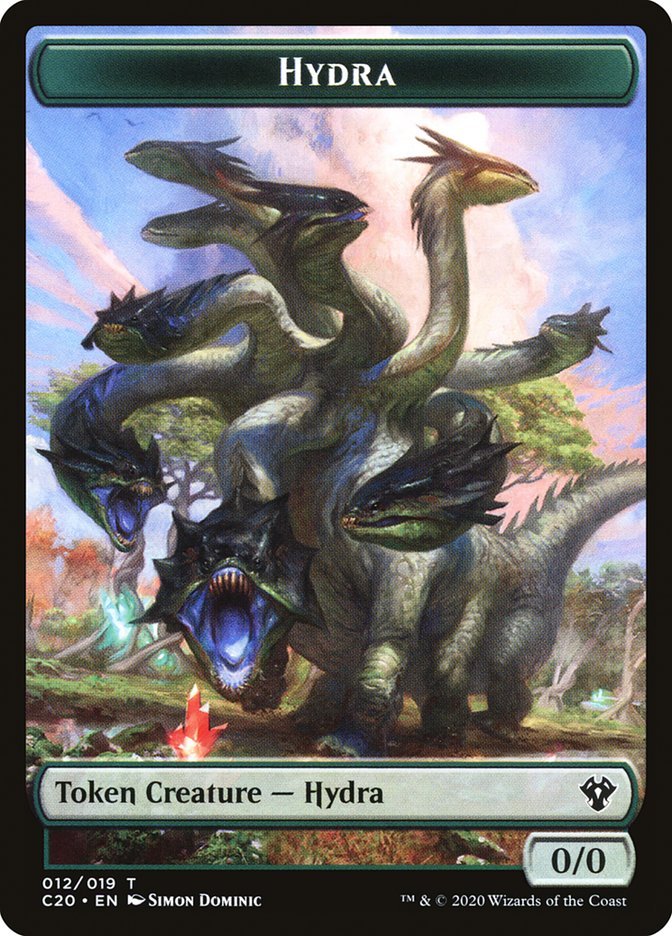 Beast (010) // Hydra Double - Sided Token [Commander 2020 Tokens] - Card Brawlers
