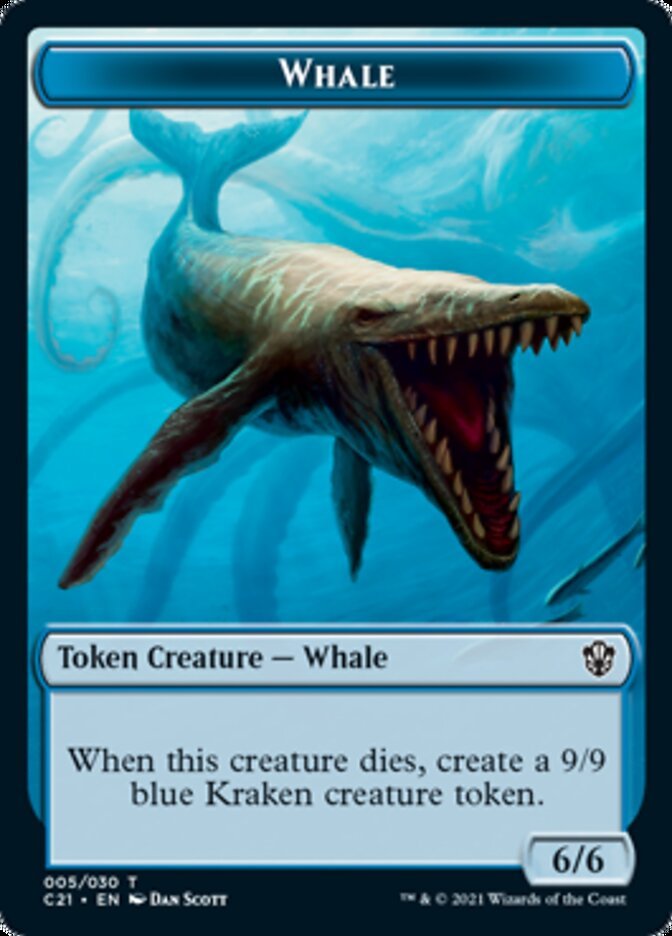 Beast (010) // Whale Double - Sided Token [Commander 2021 Tokens] - Card Brawlers