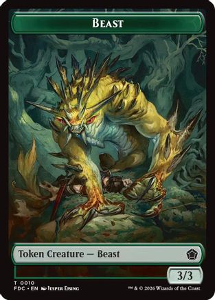 Beast // Phyrexian Beast Double-Sided Token (FDC-10 // 11) - Commander: Foundations - Card Brawlers