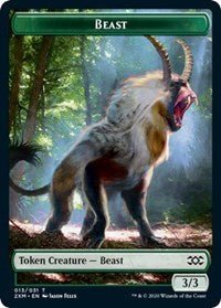 Beast // Thopter (008) Double - Sided Token [Double Masters Tokens] - Card Brawlers