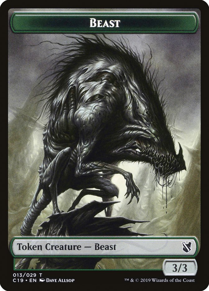 Beast Token (013/029) [Commander 2019 Tokens] - Card Brawlers