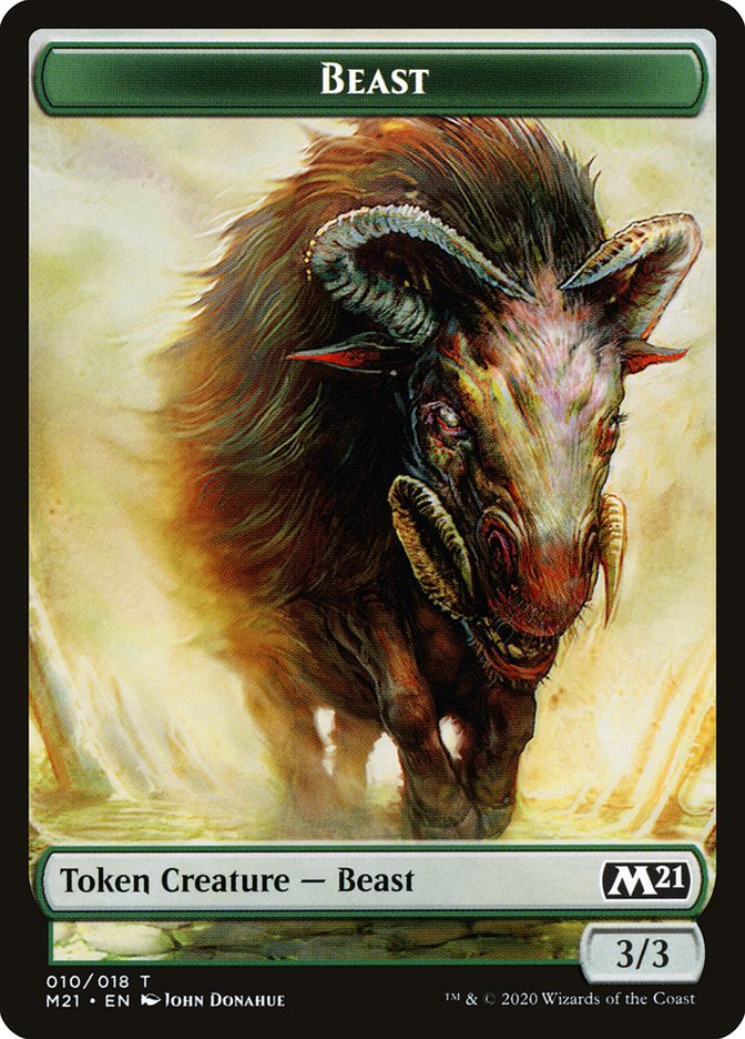Beast Token [Core Set 2021 Tokens] - Card Brawlers