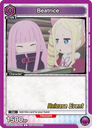 Beatrice (072) (UEPR/REZ-1-072) - UE24BT ReZERO Starting Life in Another World Release Event Cards - Card Brawlers