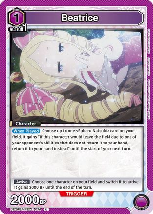 Beatrice (074) (UE24BT/REZ-1-074) - UE24BT ReZERO Starting Life in Another World - Card Brawlers