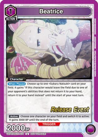 Beatrice (074) (UEPR/REZ-1-074) - UE24BT ReZERO Starting Life in Another World Release Event Cards - Card Brawlers