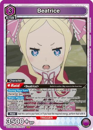 Beatrice (077) (UE24BT/REZ-1-077) - UE24BT ReZERO Starting Life in Another World Foil - Card Brawlers