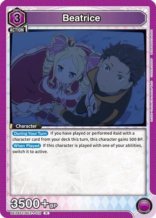 Beatrice (UE24ST/REZ-1-112) - UE24ST ReZERO Starting Life in Another World Starter Deck Foil - Card Brawlers
