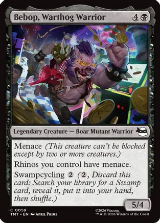 Bebop, Warthog Warrior (TMT-059) - Teenage Mutant Ninja Turtles - Card Brawlers
