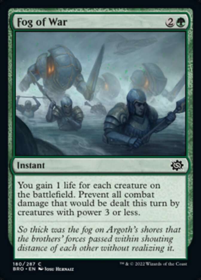 Fog of War [The Brothers' War] - Magic: The Gathering - Card Brawlers | Quebec | Canada |