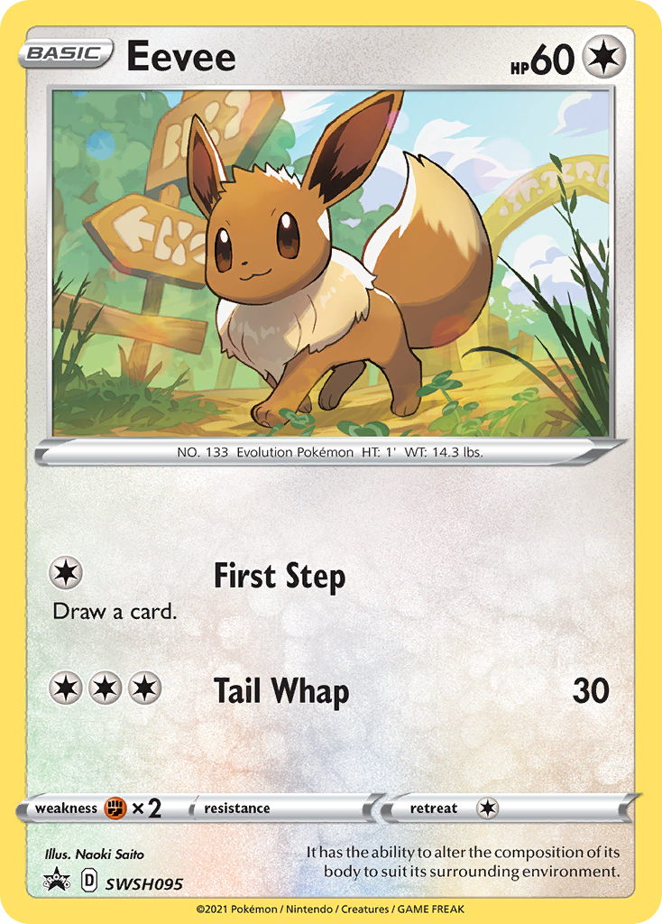 Eevee (SWSH095) [Sword & Shield: Black Star Promos] - Pokémon - Card Brawlers | Quebec | Canada |