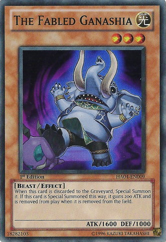 The Fabled Ganashia [HA04-EN009] Super Rare - Yu-Gi-Oh! - Card Brawlers | Quebec | Canada |