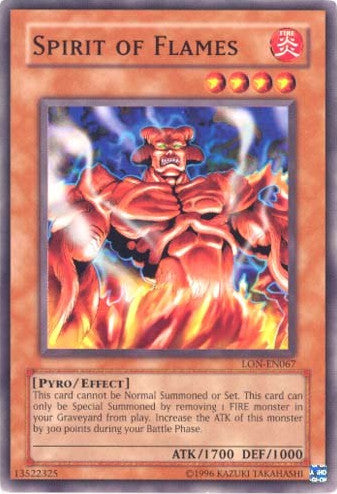 Spirit of Flames [LON-EN067] Common - Yu-Gi-Oh! - Card Brawlers | Quebec | Canada |