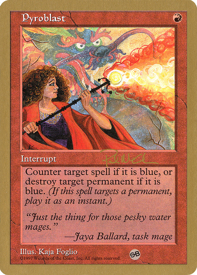 Pyroblast (Paul McCabe) (SB) [World Championship Decks 1997] - Magic: The Gathering - Card Brawlers | Quebec | Canada |