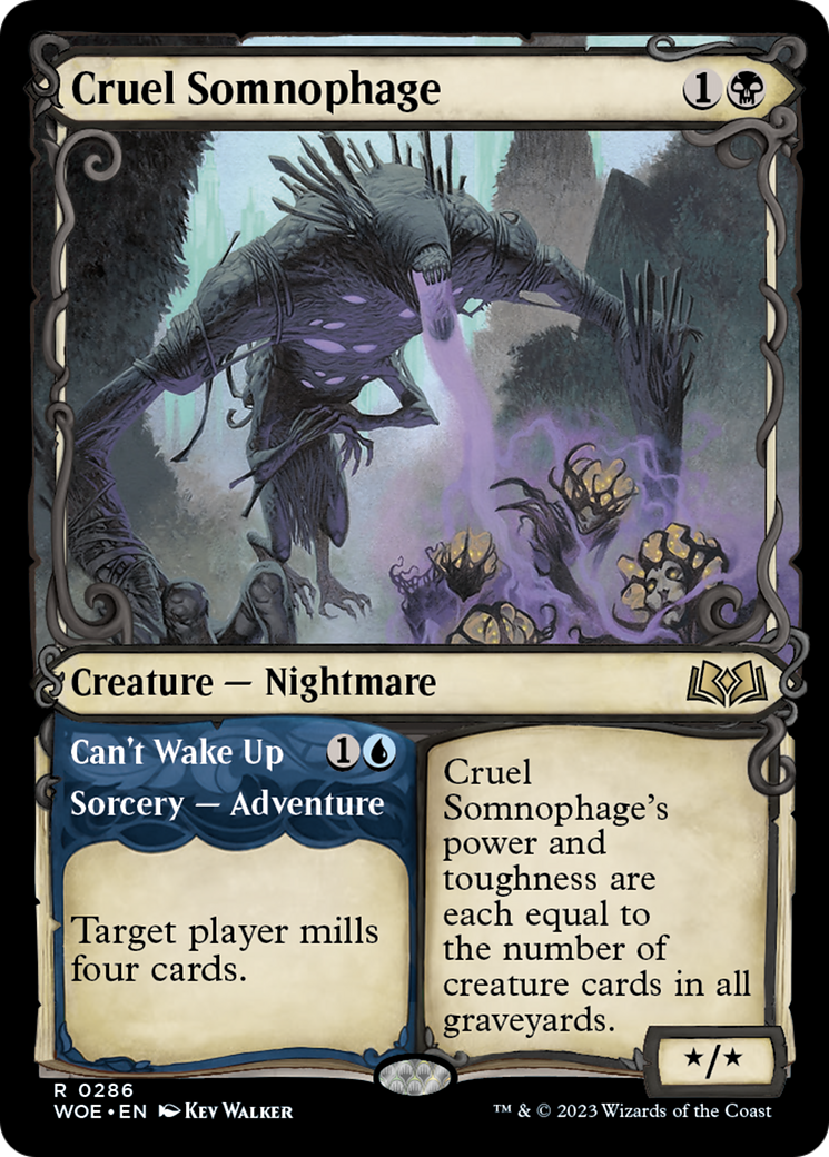 Cruel Somnophage // Can't Wake Up (Showcase) [Wilds of Eldraine] - Magic: The Gathering - Card Brawlers | Quebec | Canada |