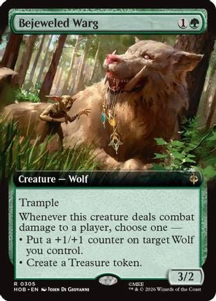 Bejeweled Warg (Extended Art) (HOB-305) - The Hobbit - Card Brawlers